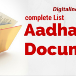 list-of-Aadhar-card-documents