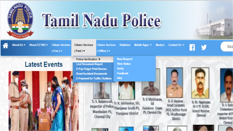 How to get police verification certificate online in TamilNadu- Step by